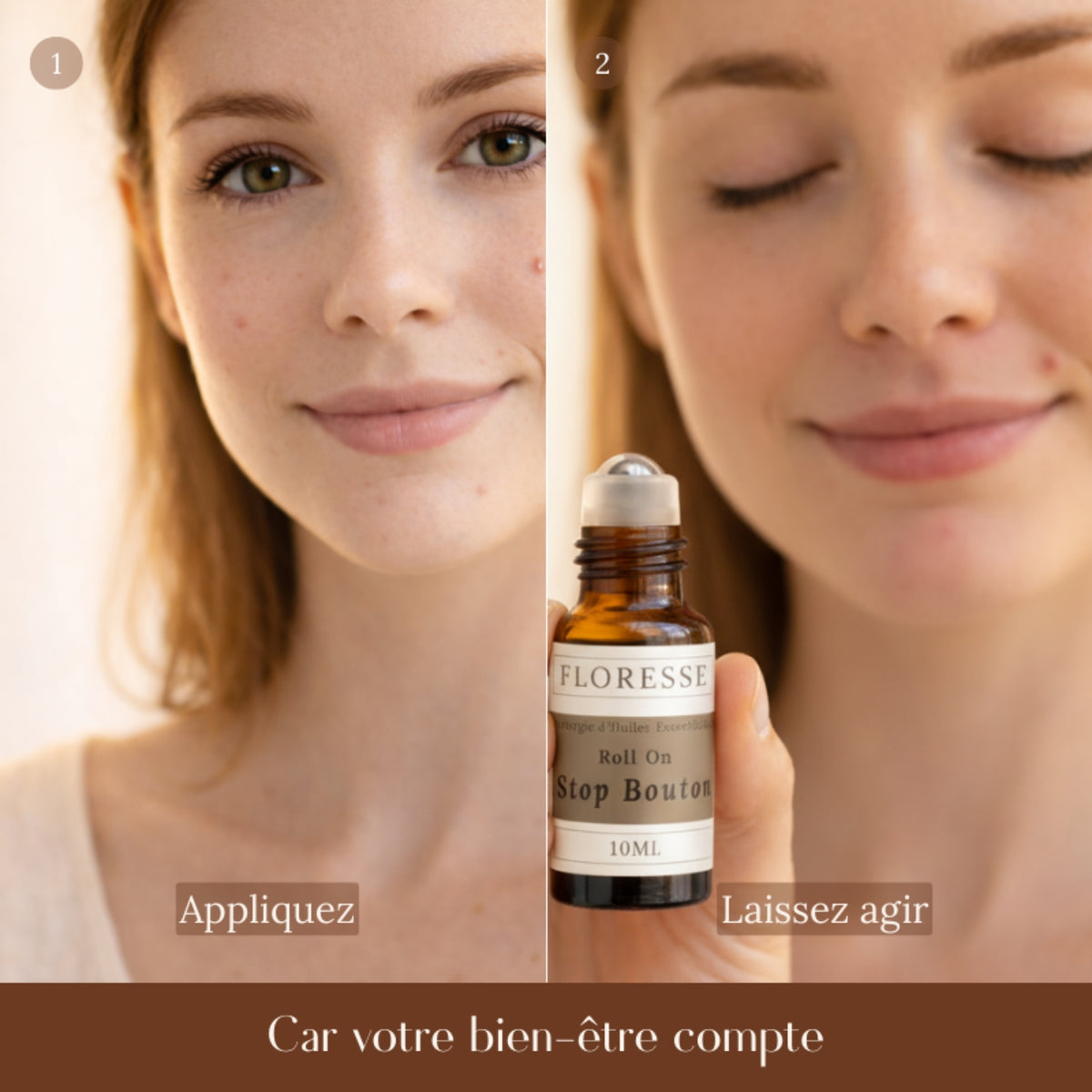 STOP BOUTON - Mélange d'Huiles essentielles - Roll-on - 10 ML
