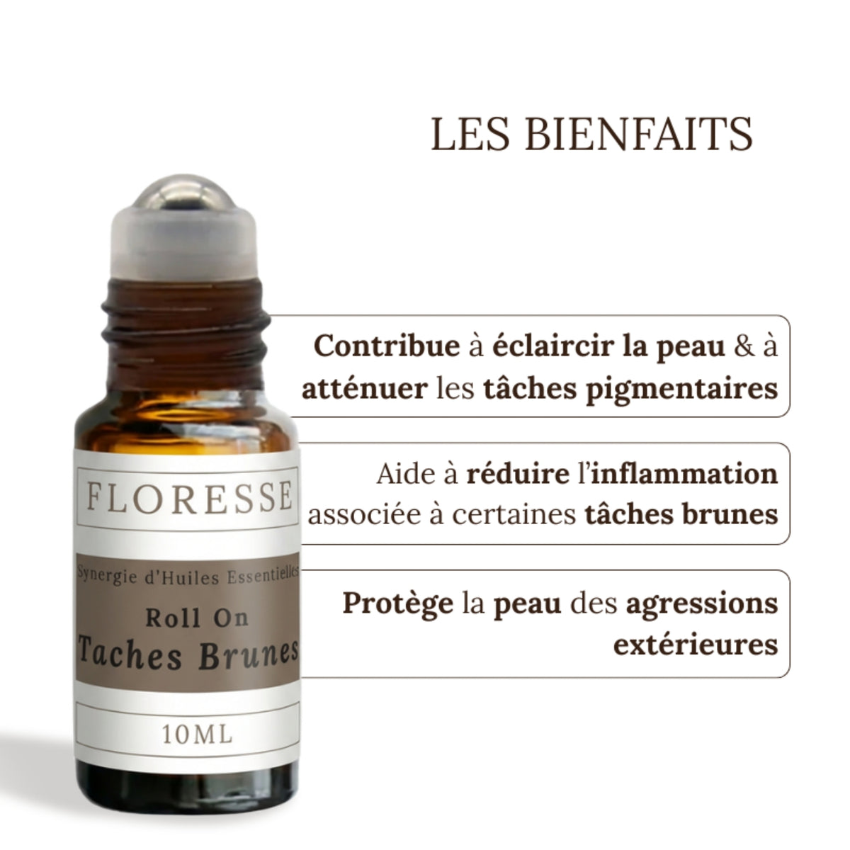 Manchas marrones - Mezcla de aceites esenciales - Roll-on - 10 ml